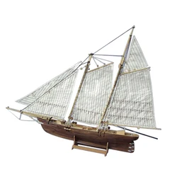 Racing Yacht America Boat Kit Unassembled: Build Your Own Wooden Model Ship