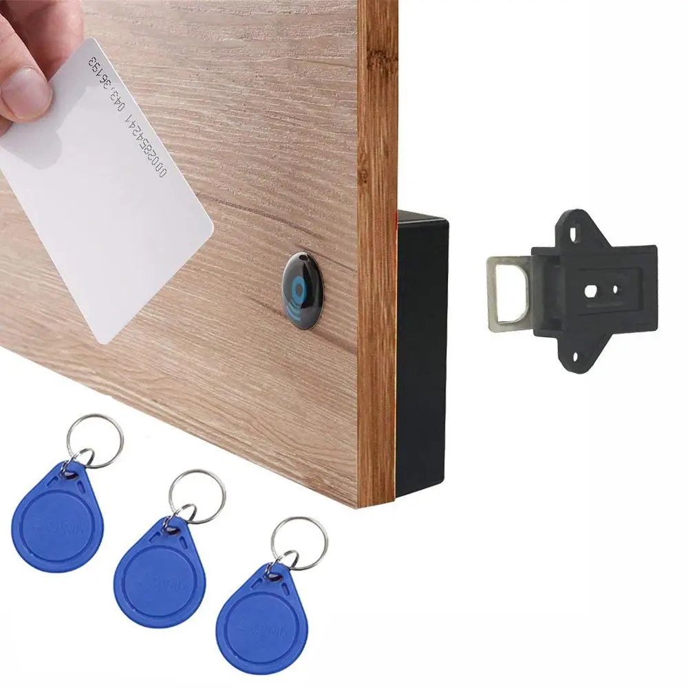 KAK Sensor Lock EMID IC Card Sensor Digital Drawer Card Lock DIY Intelligent Electronic Invisible Hidden Cabinet Lock Hardware