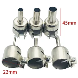 1Pc 3-12mm Circular Nozzles For Hot Air Soldering Station 858A 858DAluminum Alloy Universal Meatal Heat Gun Resisting Nozzles