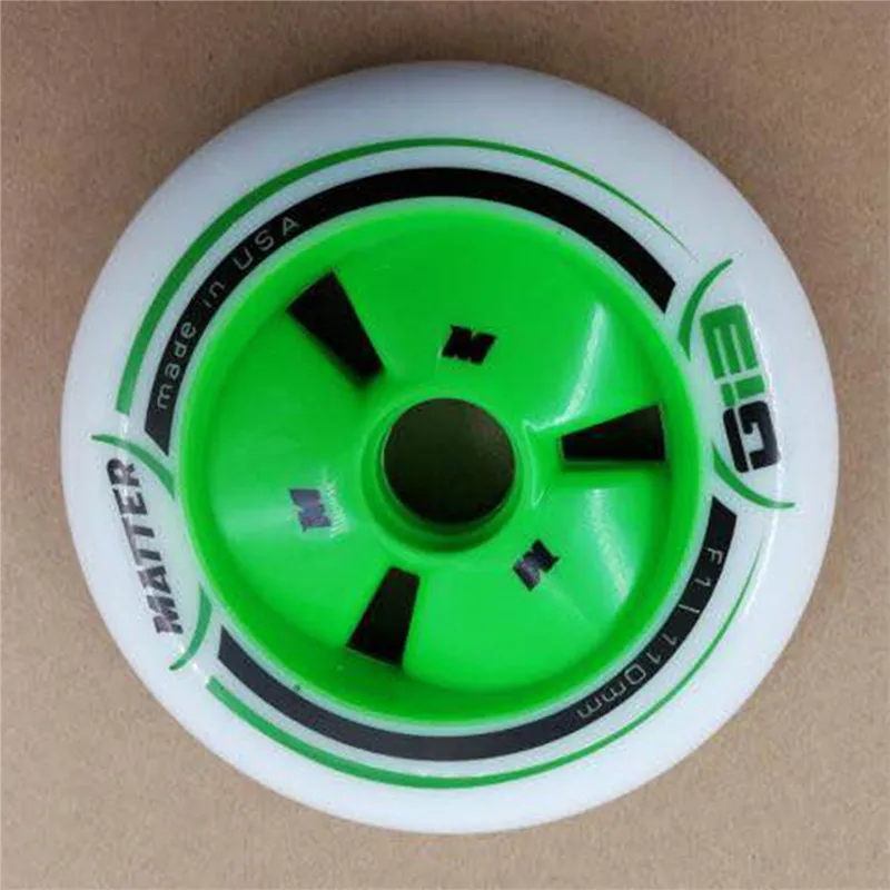 6 Pcs/lot MATTAR G13 F1 Inline Speed Skate Wheels 110mm 100mm 90mm Green Pink Yellow, Good Grip Racing Sakting wheel