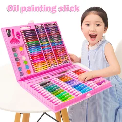 42/86pcs Count Non Toxics Crayons Set Easy to Hold Color Pen Safe for Children Kids Boy Girl Painting Drawing Kit Stationery