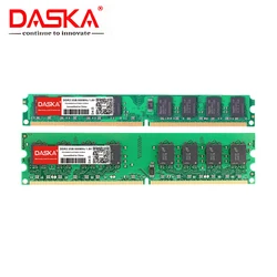 DASKA-DDR2 4GB(2GBX2pcs) pc2 6400 800Mhz para PC de escritorio, pc2-6400, 667MHZ (para Intel AMD), alta compatibilidad