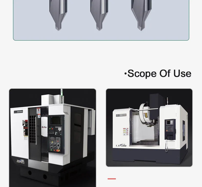 HRC58 ° Mittelbohrer aus Wolframstahl, 60-Grad-Hartmetall-Punktbohrer, 0,4 0,5, 1 2,0, 2,5 mm, 6 mm Doppelkopf-Metallbohrer, CNC-Werkzeuge – Detail 17