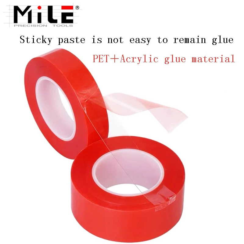 MILE 1 Roll 25m Cell Phone Repair Tape Heat Resistant Double-sided Transparent  Adhesive Tape Sticker 2mm 3mm 6mm 8mm 10mm 20mm