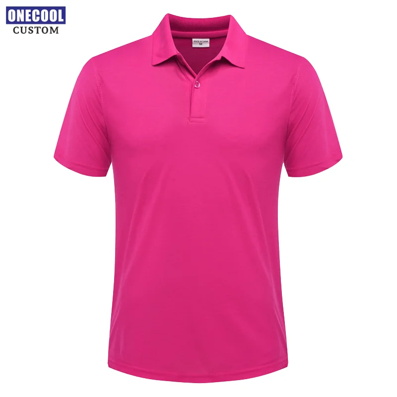 Summer Casual Men And Women Short-Sleeved Polo Shirts Custom Logo Embroidery Print Personalized Design Tops ONECOOL