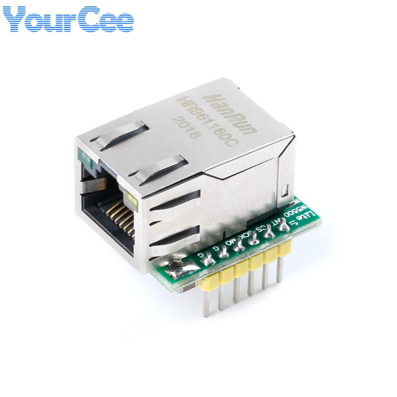 USR-ES1 W5500 SPI to LAN Ethernet Converter Board Module TCP IP 51 STM32 Microcontroller WIZ820io RC5 For Arduino