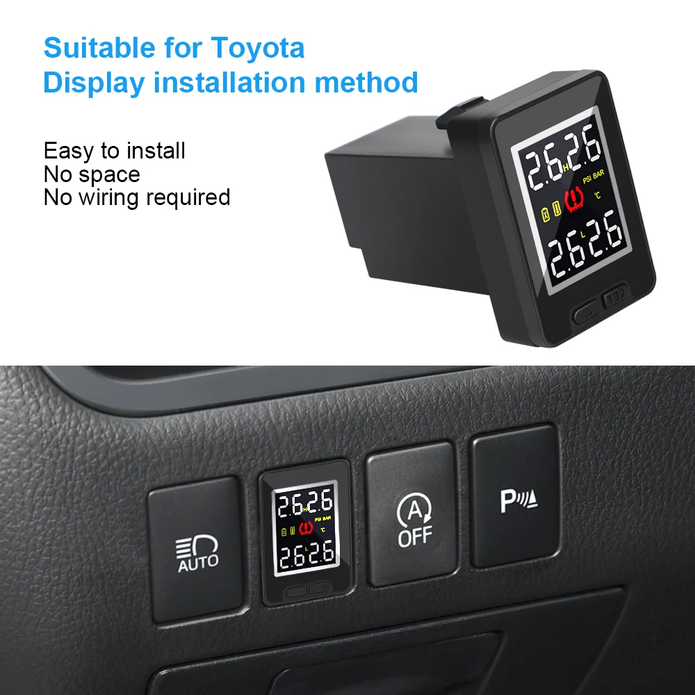 for Toyota TPMS Sensor Tire Pressure Monitor System Car Tyre Diagnostic Tools On Board Computer Real-time Monitoring Cartronics