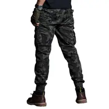 Men's Tactical Cargo Pants Khaki Black #6