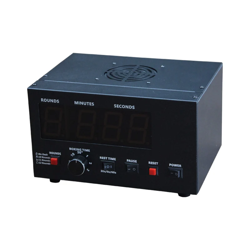 Timer Gym Plug-in portabel, Timer Interval LED, jam hitung mundur, Stopwatch