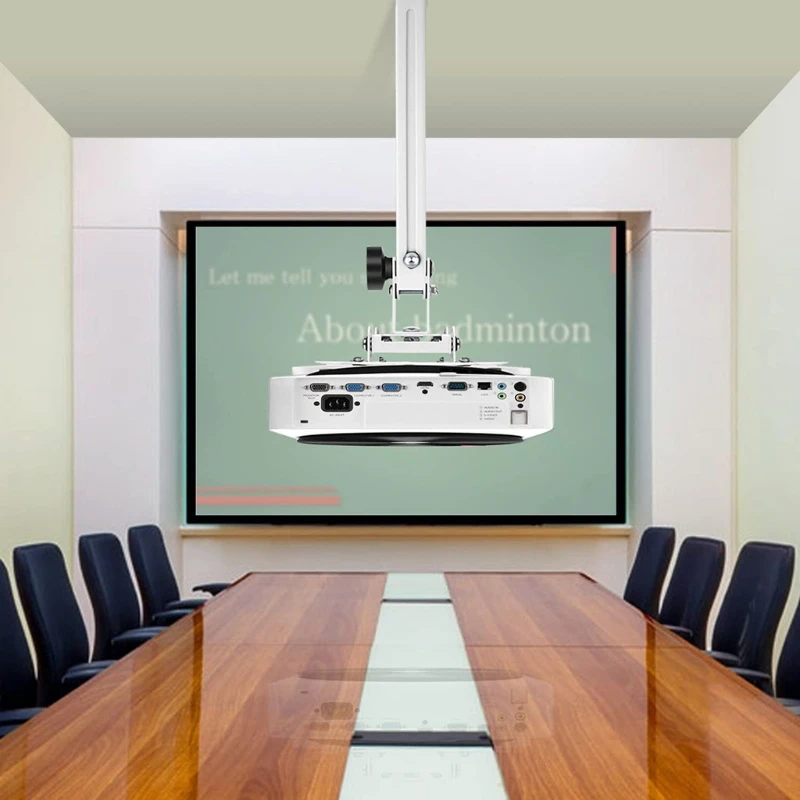 

Универсальный потолочный кронштейн для проектора или настенного ЖК-дисплея/DLP, держатель для проекторов 90%, телескопическое расстояние 43-65 см