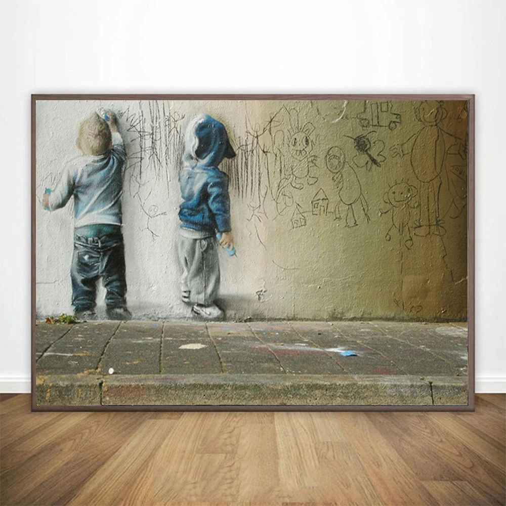 Graffiti Art Banksy Canvas Sch - Photography Duck recensie en prijs