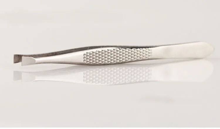 For Girl Small Stainless Steel Cosmetic Tweezers Eyebrows Folder Eyebrow Stainless Steel Eyebrow Tweezers Clip Makeup Tweezer