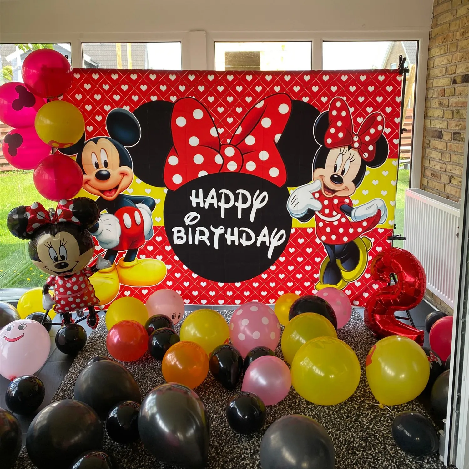 Vinil Personalizado Mickey Mouse Festa Backdrops, Minnie Mouse, Pano de  Parede De Fundo, Baby Shower, Decoração Do Aniversário Dos Miúdos / Artigos  para Festas, image size:1500x1500