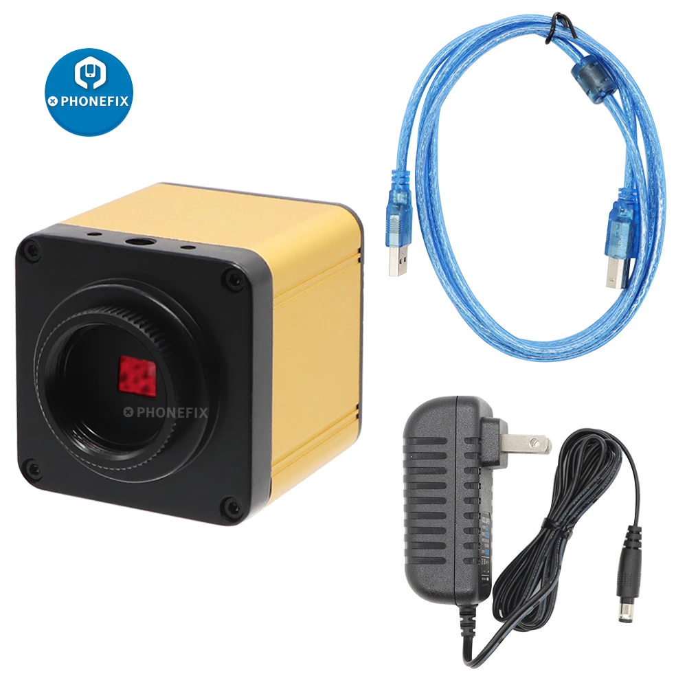 Imagem -03 - Microscópio Industrial Digital Full hd 30fps 2k 2mp Hdmi Usb Eletrônico para Reparo de Solda Chip ic Cpu Telefone