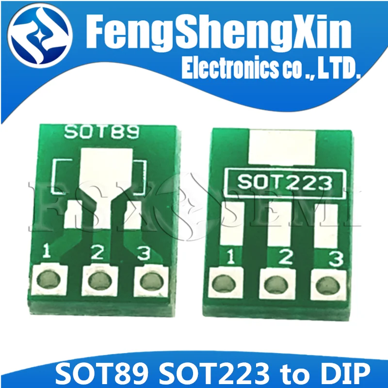 

20pcs/lot pinboard SOT89 SOT223 to DIP Transfer Board DIP Pin Board Pitch Adapter keysets PCB adapter