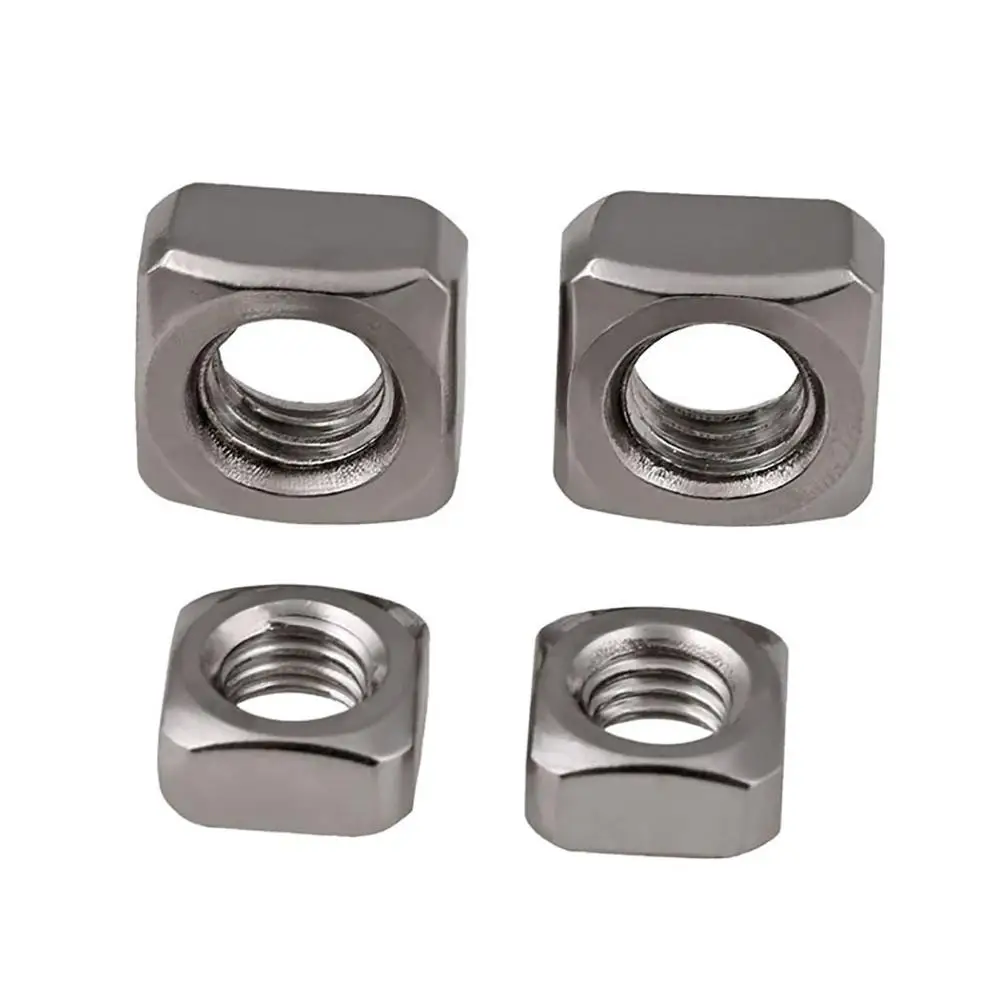1Pcs-20Pcs Square Nuts M3 M4 M5 M6 M8 M10 M12 Metric 316 Stainless Steel Square Thin Nuts Locking
