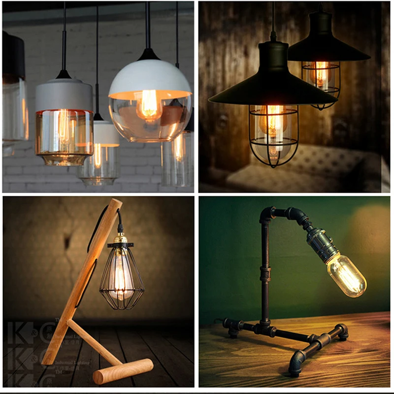 Edison lâmpada do vintage e27 40w lampada retro lâmpada ampola incandescente 220v para decoração lâmpada de filamento e27 luzes pingente lâmpada