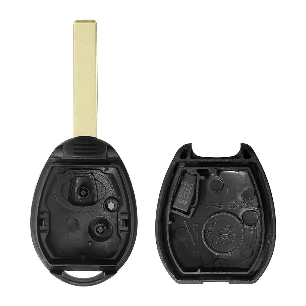 XNRKEY 2 Button Car Remote Key ID73/PCF7930AS Chip 315/433 Mhz for BMW Mini Cooper S R50 R53 One Full Car Key