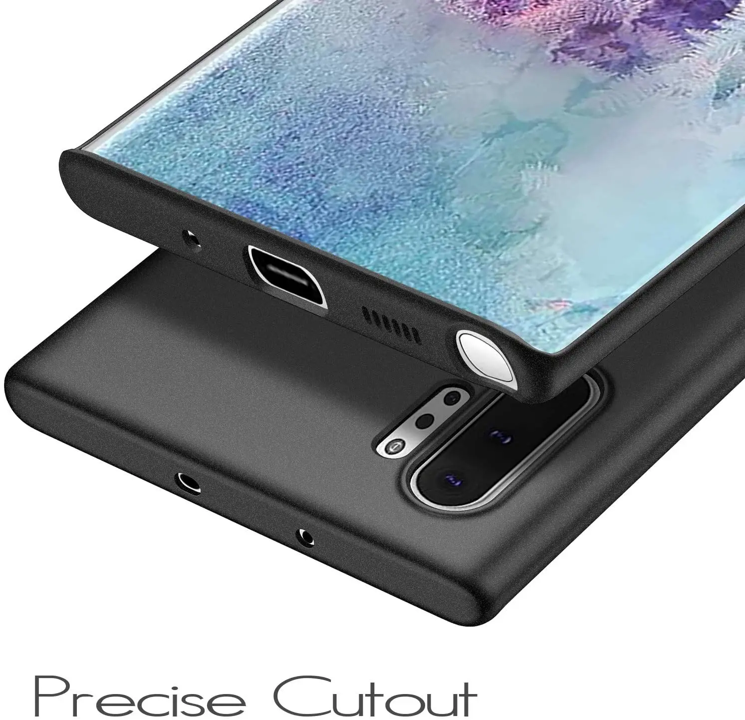 Matte Black PC Back Cover for Samsung Note 10+ Hard PC Shell Frosted Shock Proof Hard Slim Case for Samsung Galaxy Note10 Pl