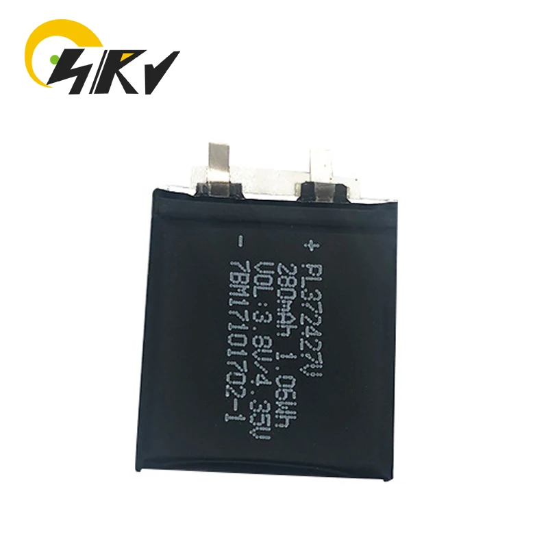 PL372427 Bateria de iões de lítio para relógio inteligente Huami Amazfit, 3.8V, 280mAh, A1602, Huawei A1602