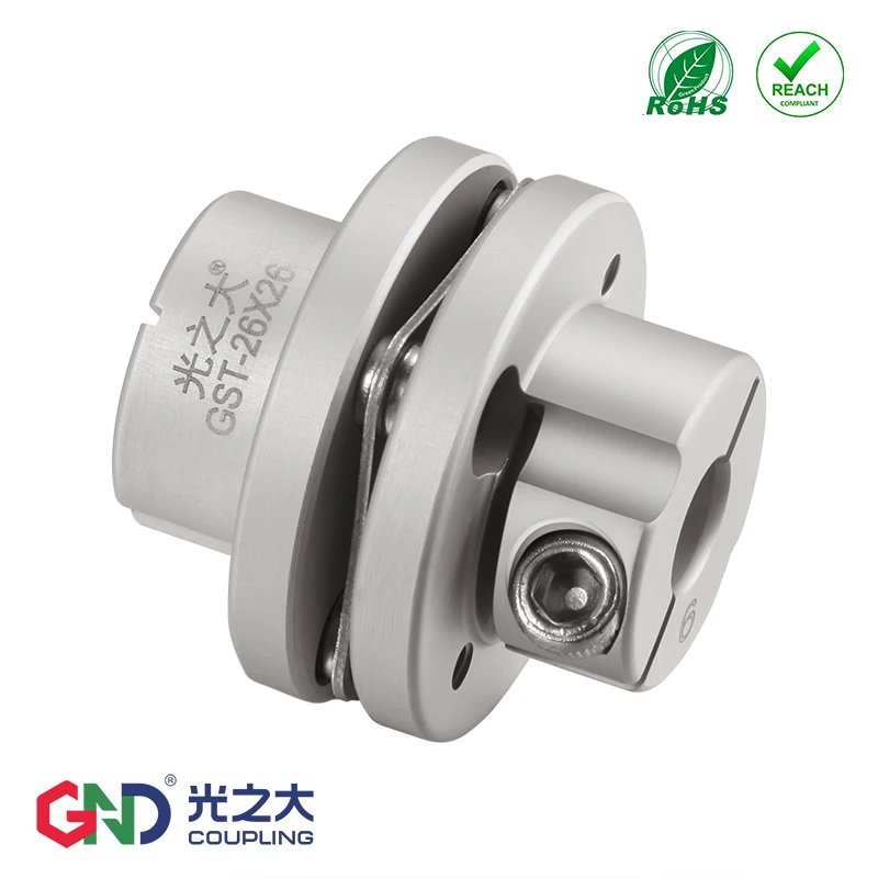 

GST Aluminum Alloy Stepped Single Diaphragm Clamp Series Coupling D39mm L34.5mm Flexible Shaft Motor Kaplin Quick Couples