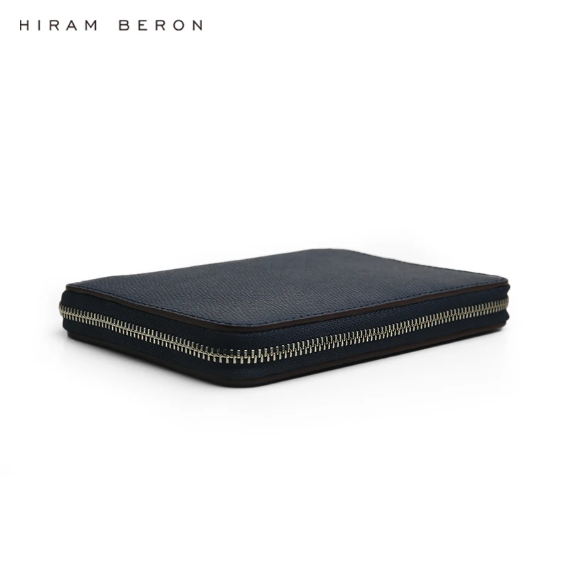 Hiram Beron-Porte-passeport en cuir véritable italien, portefeuille de voyage, anti RFID, 2 fentes Pasmodelr, 6 couleurs, livraison directe