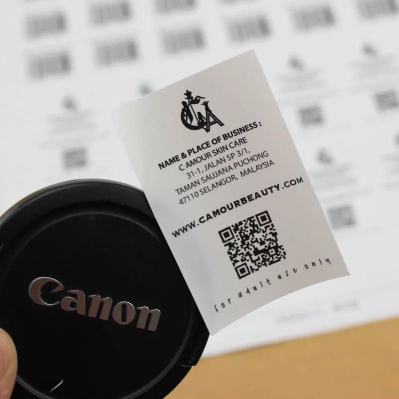 

Customized Printing customized adhesive paper barcode labels stickers