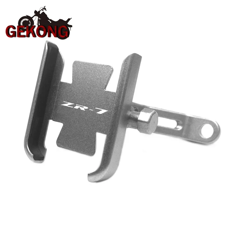 For Kawasaki ZR-7 ZR7 1999-2003 2002 2001 2000 Motorcycle CNC Aluminum Alloy Handle Bar Mobile Phone Bracket GPS Stand Holder