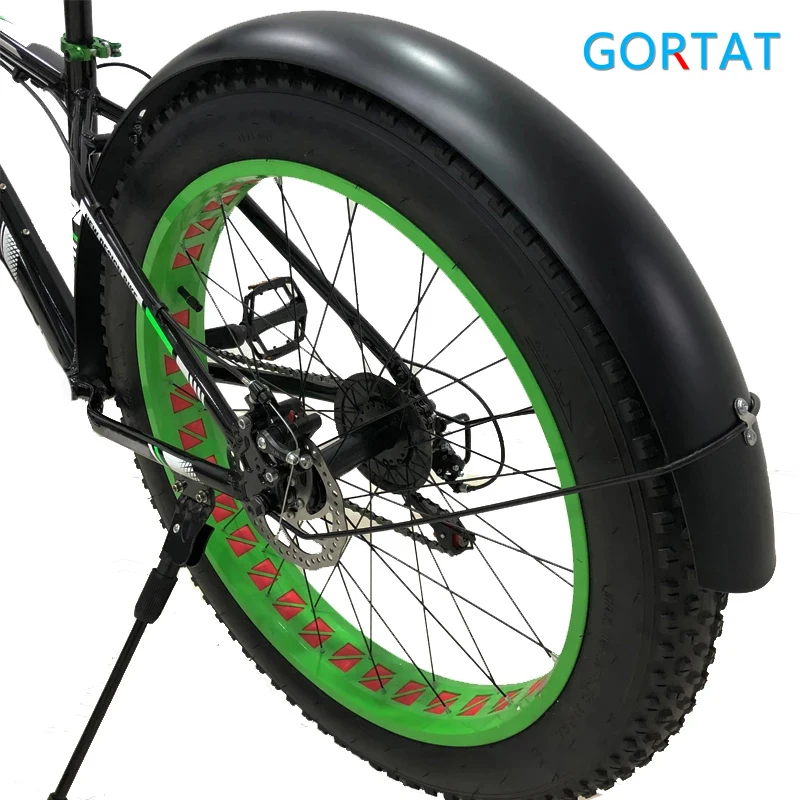 GORTAT Snow Bike Mudguard 26*4.0 Bikes Accessories Fat Bicycle Fender Front /Rear Full Encirclement Wings For Bicycles Bicicleta