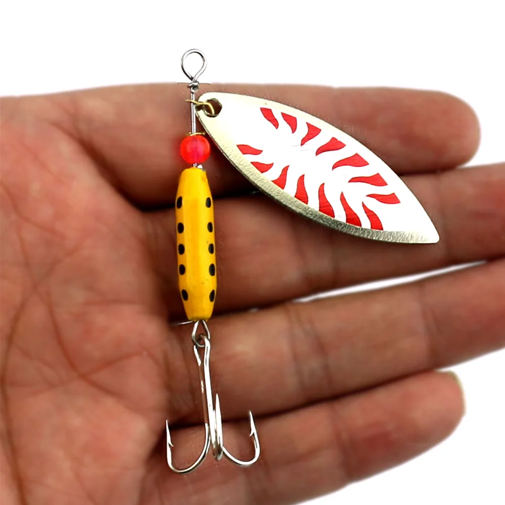 1PCS Spinner Bait Spinnerbait Bass Pike Trout Lure 9.9g 7cm Fishing Lure Bass Hard Baits Spoon fishing tackles swimbait