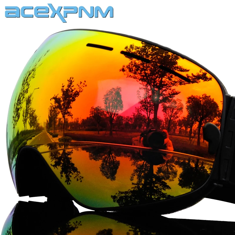 

Winter Ski Goggles Snow Sports Snowboard Glasses Anti-fog UV Protection Eyewear Men Women Youth Snowmobile Skating Skiing Mask