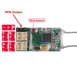 DSM2 DSMX RX PPM wyjście 2.4G odbiornik dla JR Spektrum DX6i DX18 DX8 DX9 DEVO10 nadajnik JST410 CM410X 4CH akceptor receptora