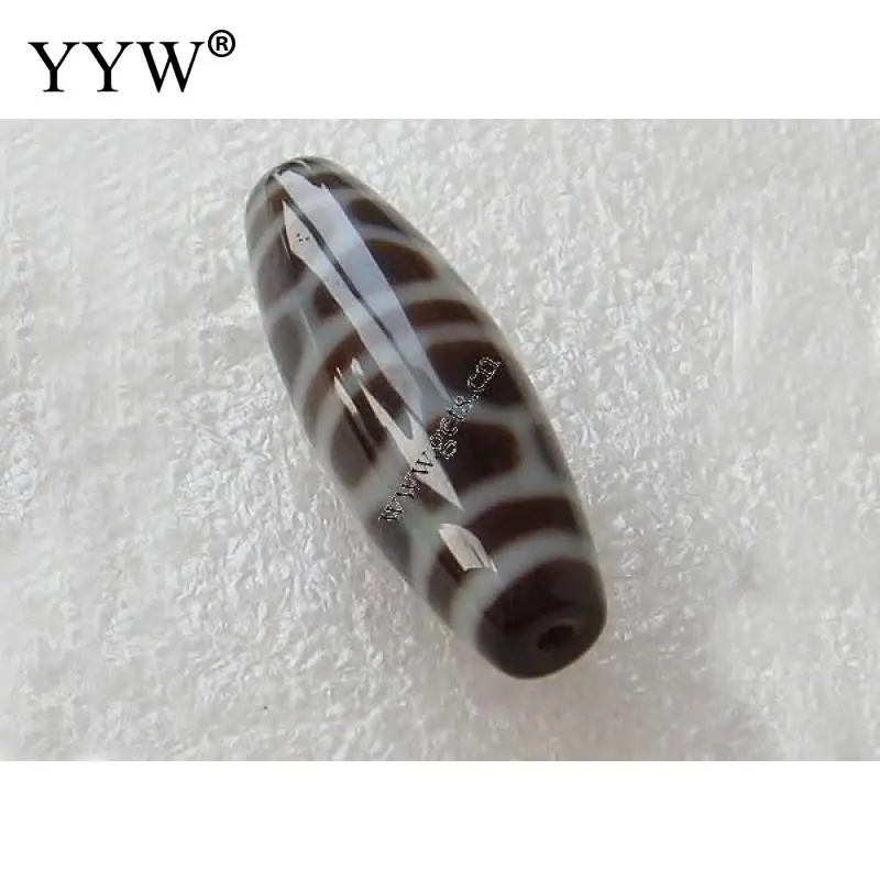 5PC Grade AAA Natural Tibetan Agates Dzi Beads Turtle Shell Oval Longevity Buddha Beads Hole 2mm Size 11x38mm For Jewelry Making