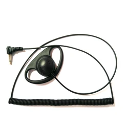 3.5mm D Ring Listen Only Earpiece Receive Only Earphone For Motorola For Kenwood For Baofeng Two Way Radio Microphone