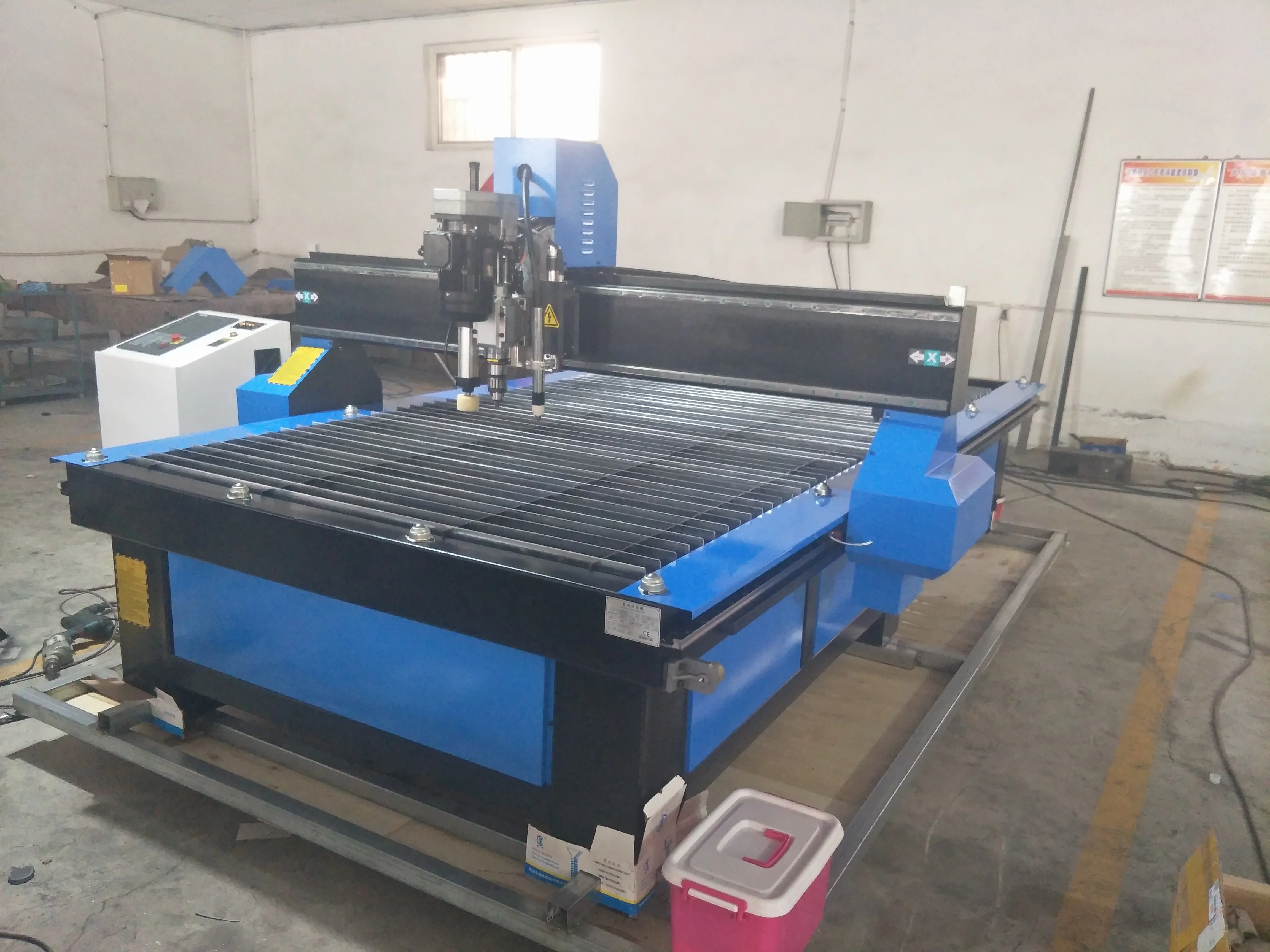 

IGBT inverter air table CNC plasma cutter for sale with compressor/1325 1530 cnc metal plasma cutting machine