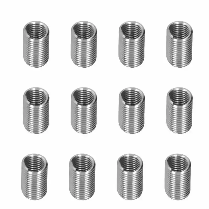 100 قطعة M6x1x1.5D/2D/ثلاثية الأبعاد الفولاذ المقاوم للصدأ الخيوط إدراج الذكور الإناث الحد من الجوز الموضوع طقم إصلاح سلك المسمار جلبة #2