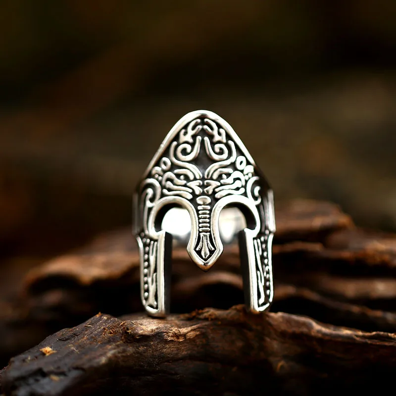 BEIER stainless steel unique knight Egyptian soldier Warrior Ring  Totem personality vintage awasome Punk Rock jewelry BR8-772