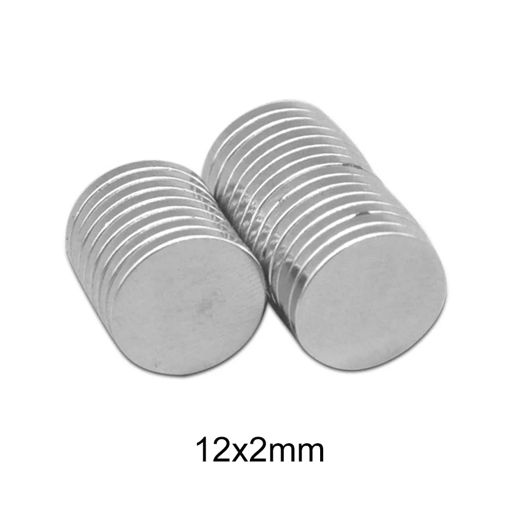 12x2mm N35 Neodymium Magnet 12*2 Small Round Permanent NdFeB Disc Super Powerful Strong Magnetic Magnets 12x2 mm