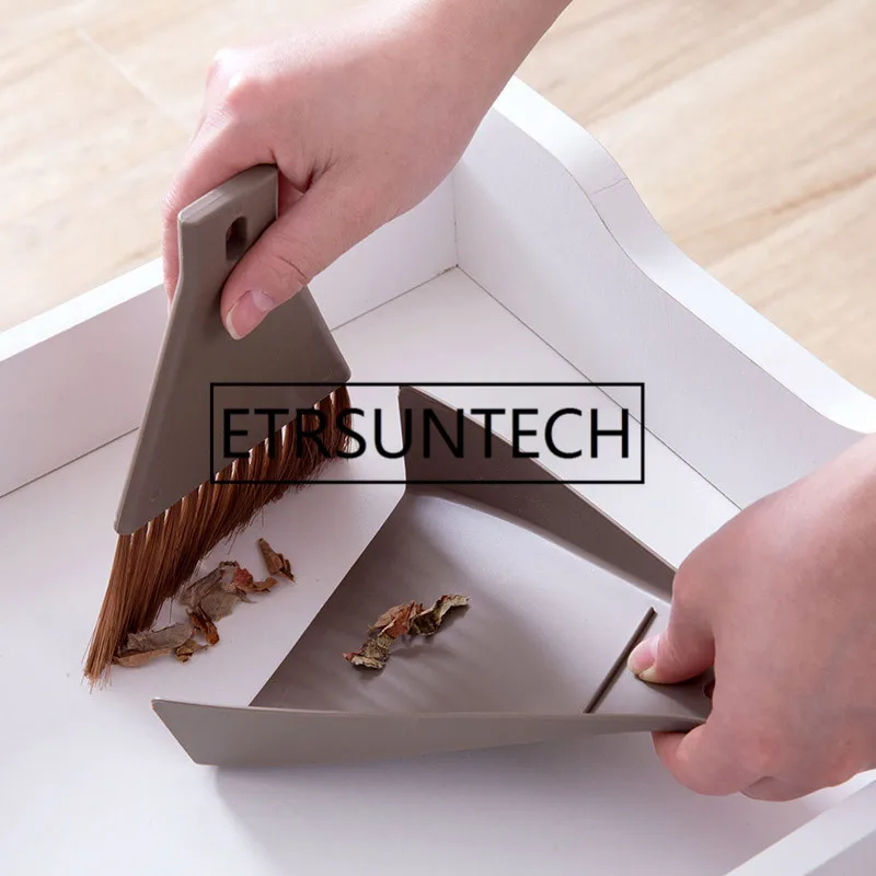 

50Set Mini Cleaning Brush Dustpan Set Keyboard Brush Little Desktop Cleaning Sweep Broom Cute Suit Wholesale