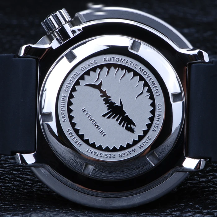 Heimdallr Men Diver Watch Tuna Automatic Mechanical Wristwatch 20ATM Waterproof Luminous NH35 Sapphire Mirror