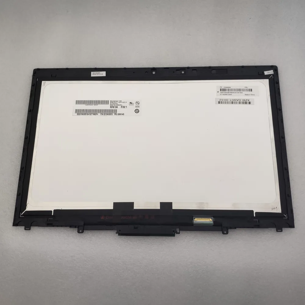 Imagem -06 - Tela de Lcd para Notebook B140han03.6 Touch Screen Montagem para Thinkpad x1 Yoga 3ª Geração 01it245 01ay920 01ay975