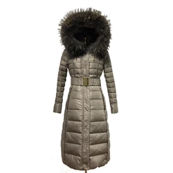 Royalcat – veste d'hiver en duvet de canard pour femme, manteau slim à capuche épaisse en vraie fourrure, parka, collection 2022