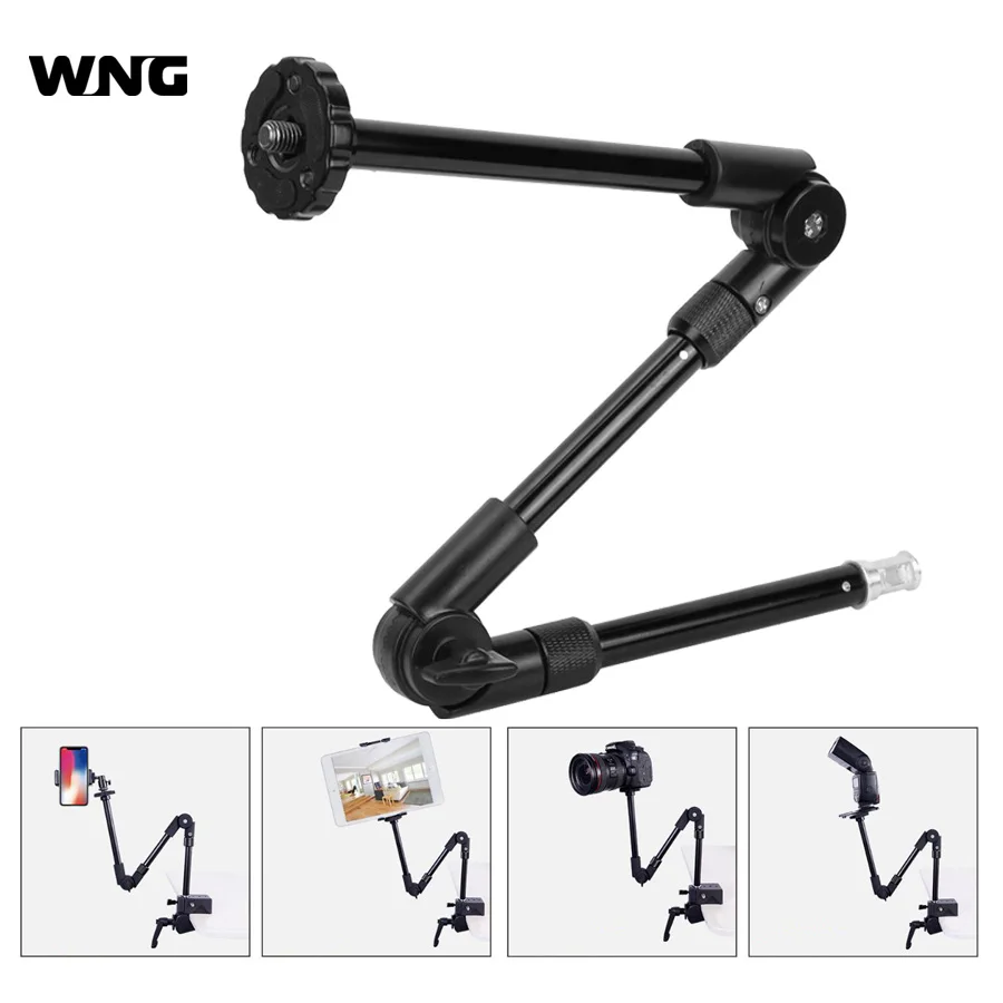 3 abschnitt Einstellbare Magic Arm Gelenk Universal Verlängerung Halterung Mit 1/4 "3/8" Gewinde Für Dslr Kamera Telefon Taschenlampe
