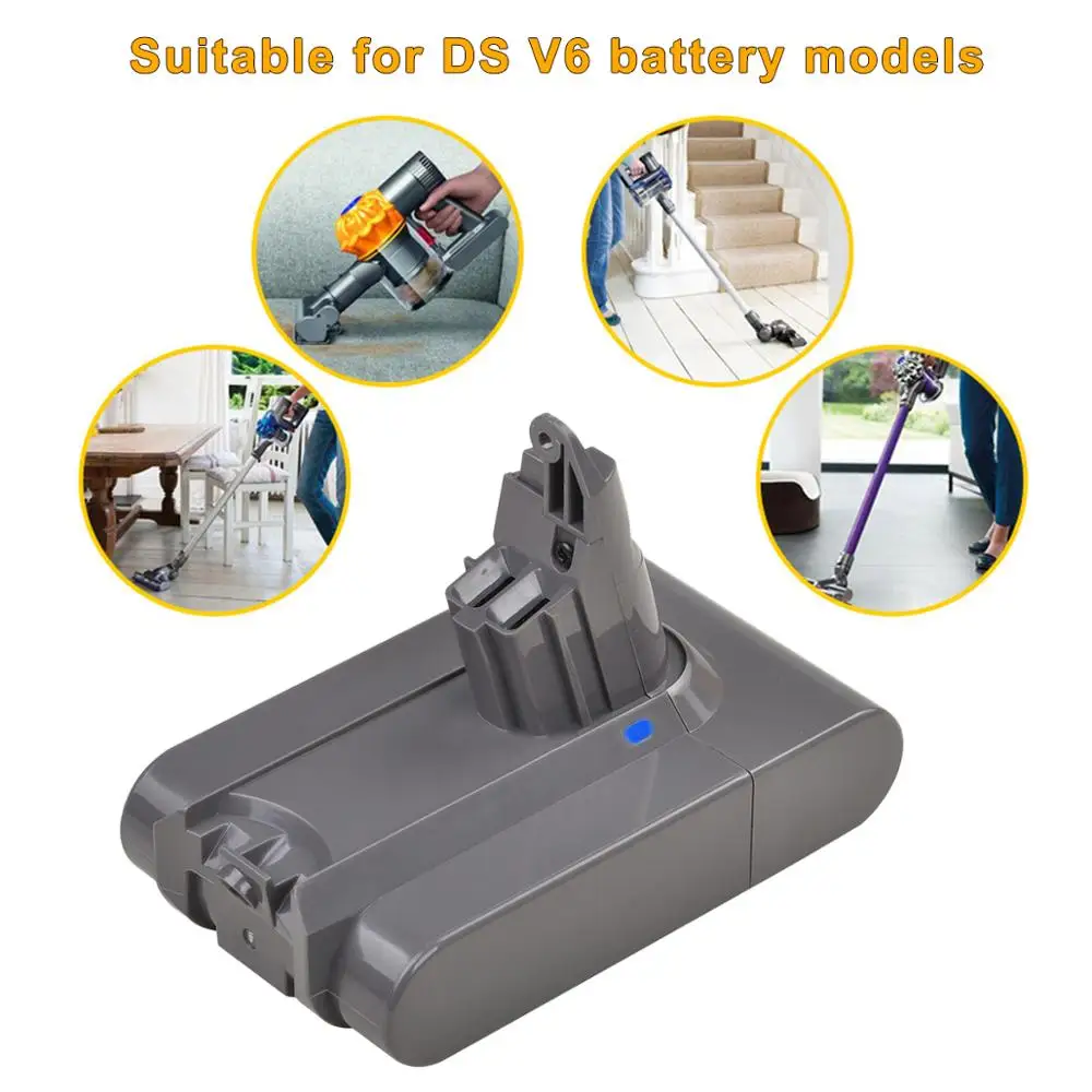 3000mAh Rechargeable Li-ion Battery for Dyson V6 vacuum cleaner DC58 DC59 DC61 DC74 DC62 animal SV03 SV05 SV06 SV07 SV09