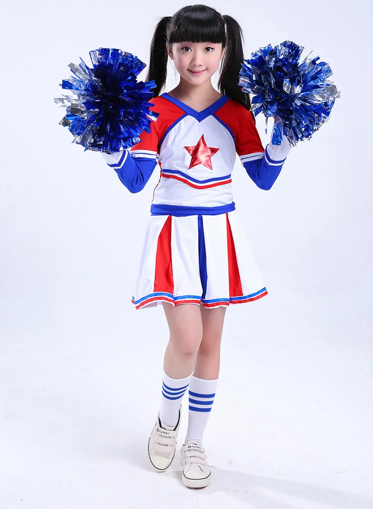 Kid Street Dance Hip Hop for Girls Cheerleader Uniform School Girl  Dance Costumes Child Sports Suit Children Stage Competition