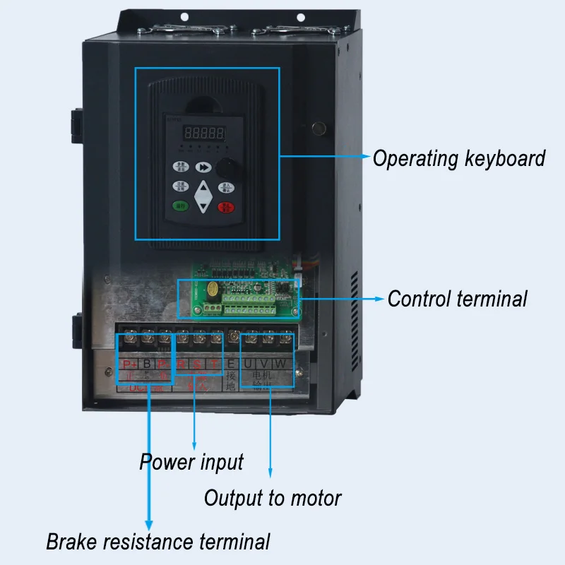 WK600 ベクトル制御周波数変換器の三相可変周波数インバータ 380V 15kw/18.5kw/22kw ac モータースピードコントローラ