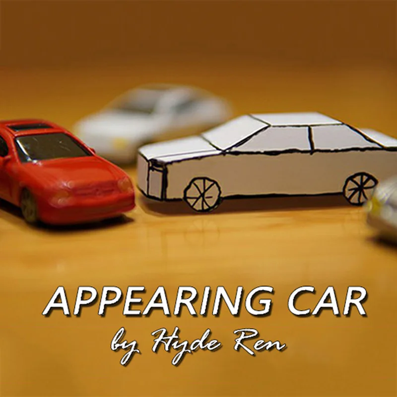 Appearing Car Magic Tricks Card to Paper Car Magician Close-Up Gimmick Props Accessories Illusion Funny Toy