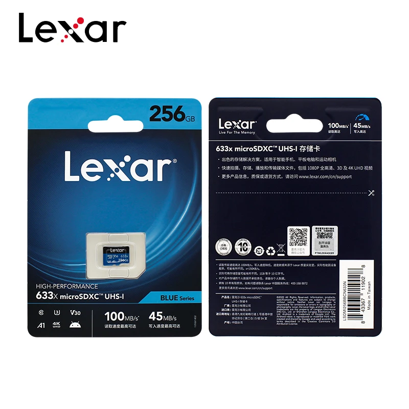 Lexar TF Card 256GB 512GB Micro SD Card 128GB Flash Memory Card 32GB 64GB Up to 100MB/s SDXC SDHC Card For Nintendo Switch