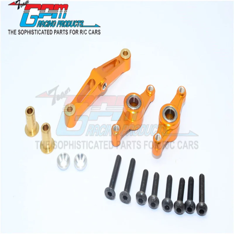 GPM ALLOY STEERING ASSEMBLY WITH BEARING - 1SET FOR TAMIYA TT02/TT02B/TT02T RC Upgrade
