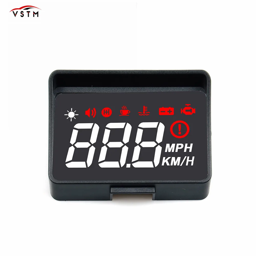 Hot Sale HUD display car car electronics Overspeed Warning Syste Car HUD A100s obd hud display windshield projector temperature